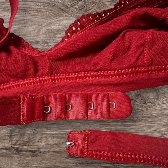 NWT Cosabella Women's Burgundy Lace Bralette Size Large - Picture 4 of 5